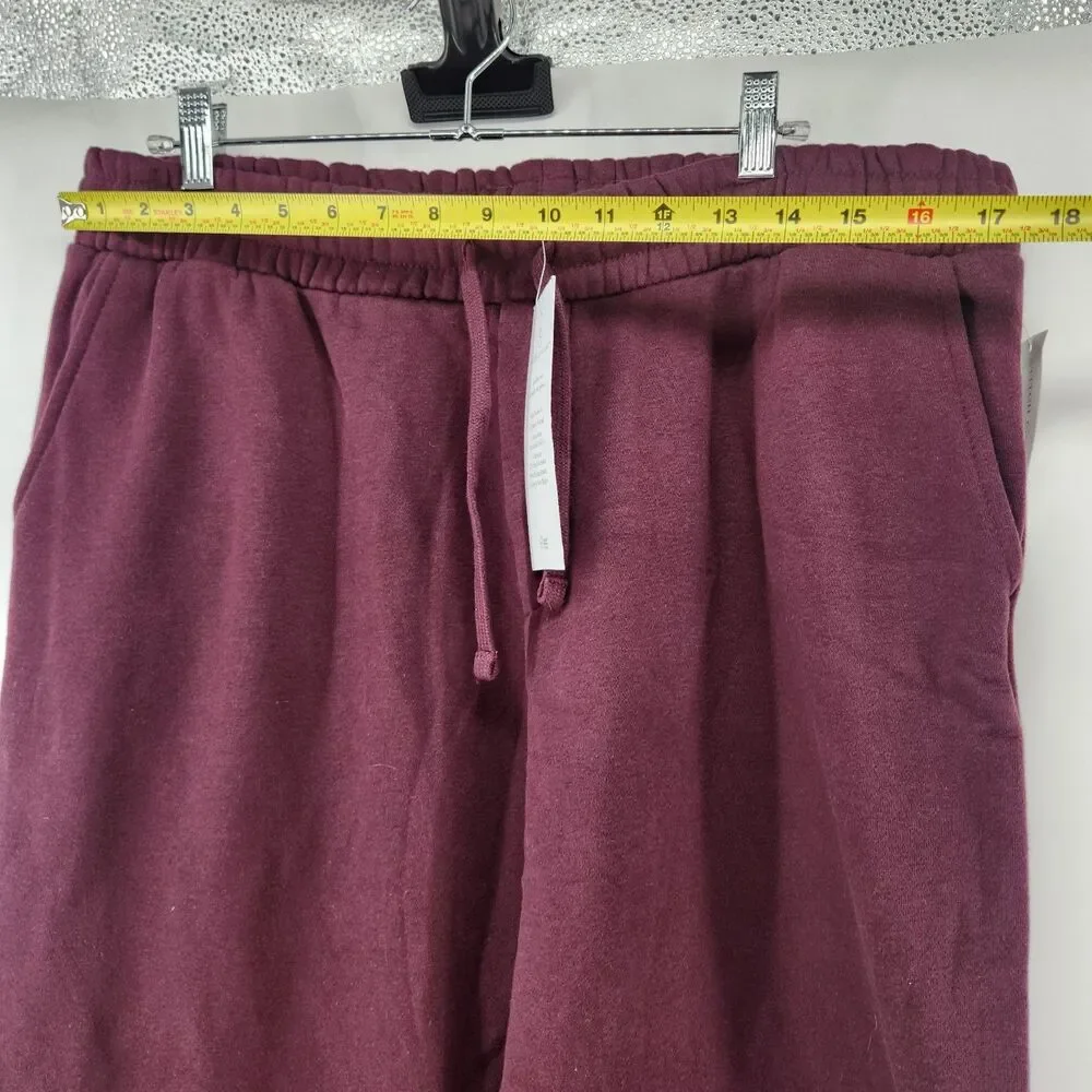Threads 4 Thought Men's Burgundy XL Kevin‎ Peached Eco Fleece Pants NWOT